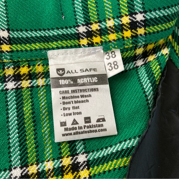 All Safe Trading Green Scottish Kilt Men’s 38 - Picture 6 of 15